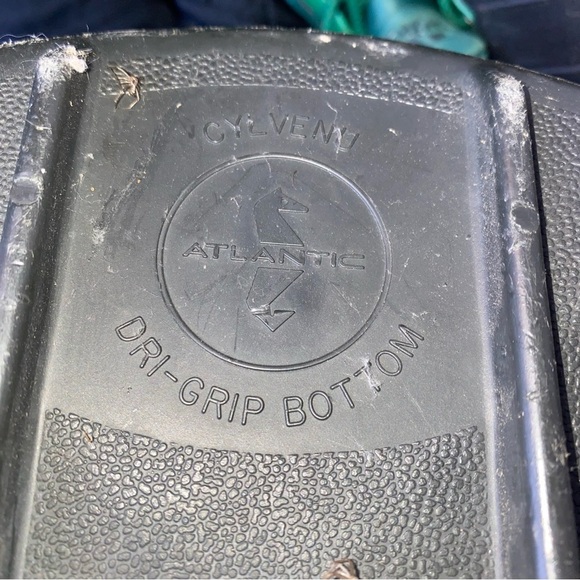 Vintage Atlantic Clyvenu Leather Black Golf Bag, Dri Grip Bottom - Picture 8 of 10